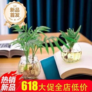 創(chuàng)意簡(jiǎn)約水培綠蘿植物透明玻璃瓶清新裝 T小花瓶歐式 飾擺件插花瓶