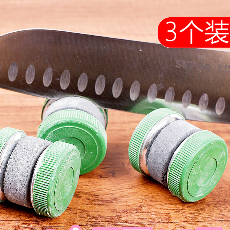 圆形厨房家用快速天然磨刀石日本磨剪子器菜刀工具正品专业剪刀棒