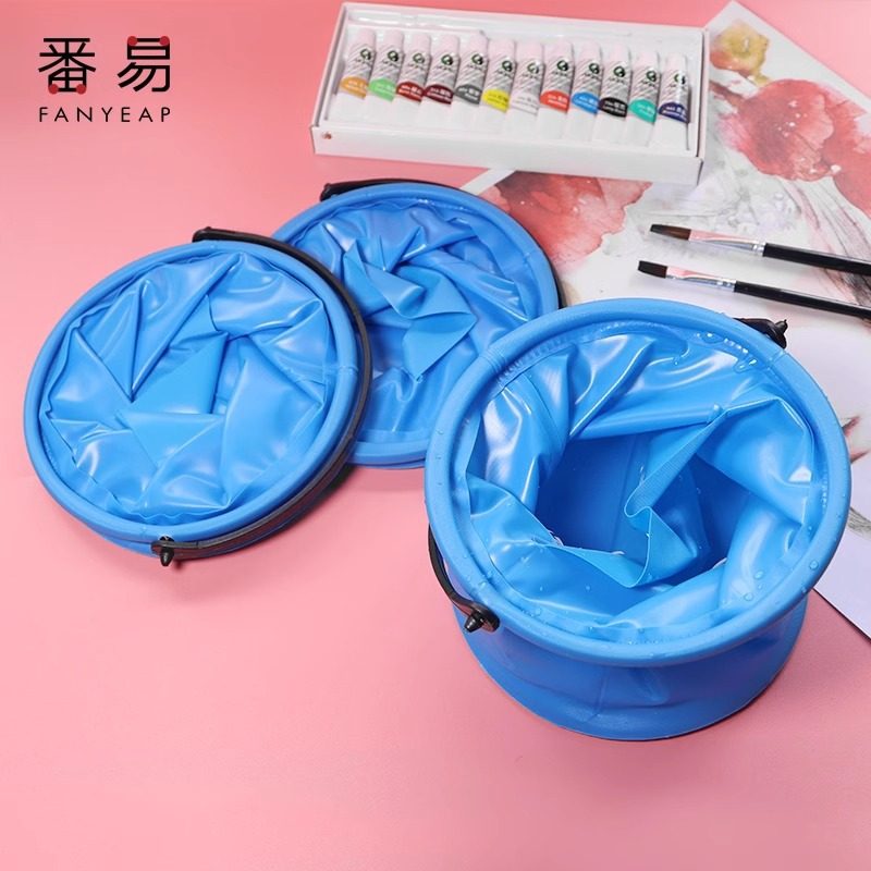 洗笔桶A1pq亥0-颜料水粉绘画水彩小水桶便携手提国画油画折叠画,家庭/个人清洁工具,水桶,淘宝优惠券,粉丝福利购,淘宝优惠卷