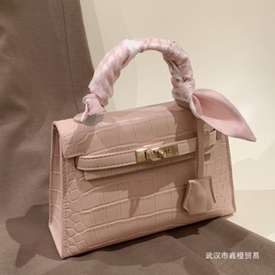 爆品高质感小众轻奢千金凯莉包2023新款 手提小包包女感单肩斜挎包