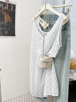 新款叠穿罩裙蕾丝背心吊带连衣裙