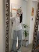 韩版 镂空罩衫 吊带连衣裙女2023秋冬叠穿设计感