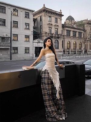 性感辣妹外穿抹胸背心女吊带上衣