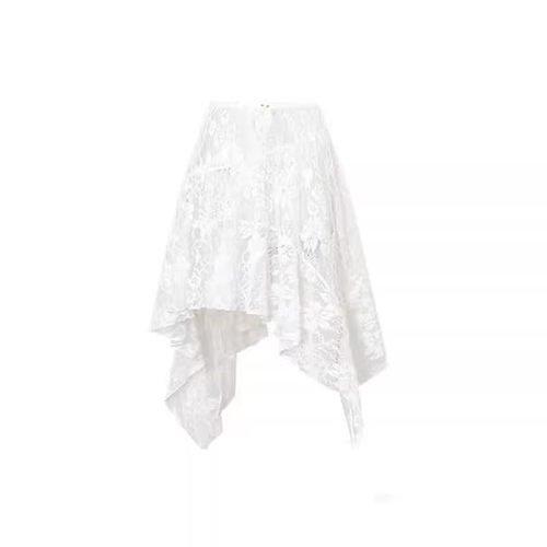 叠穿半身裙废土风不规则裙帘蕾丝