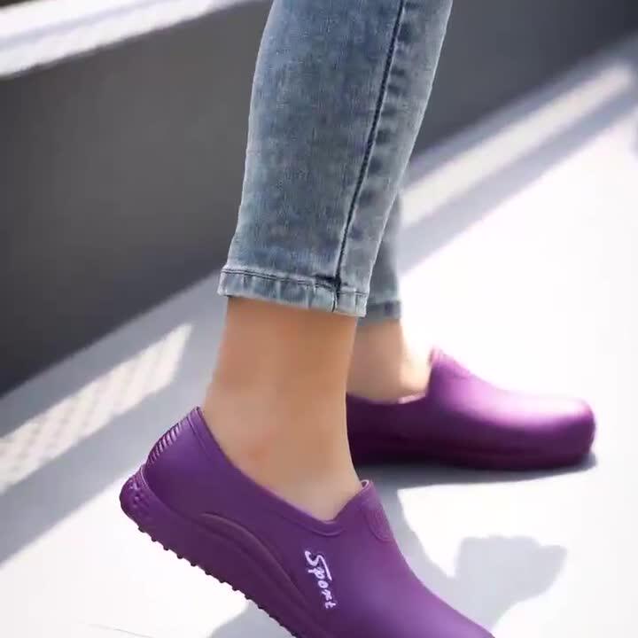 女款休闲雨鞋水靴时尚防