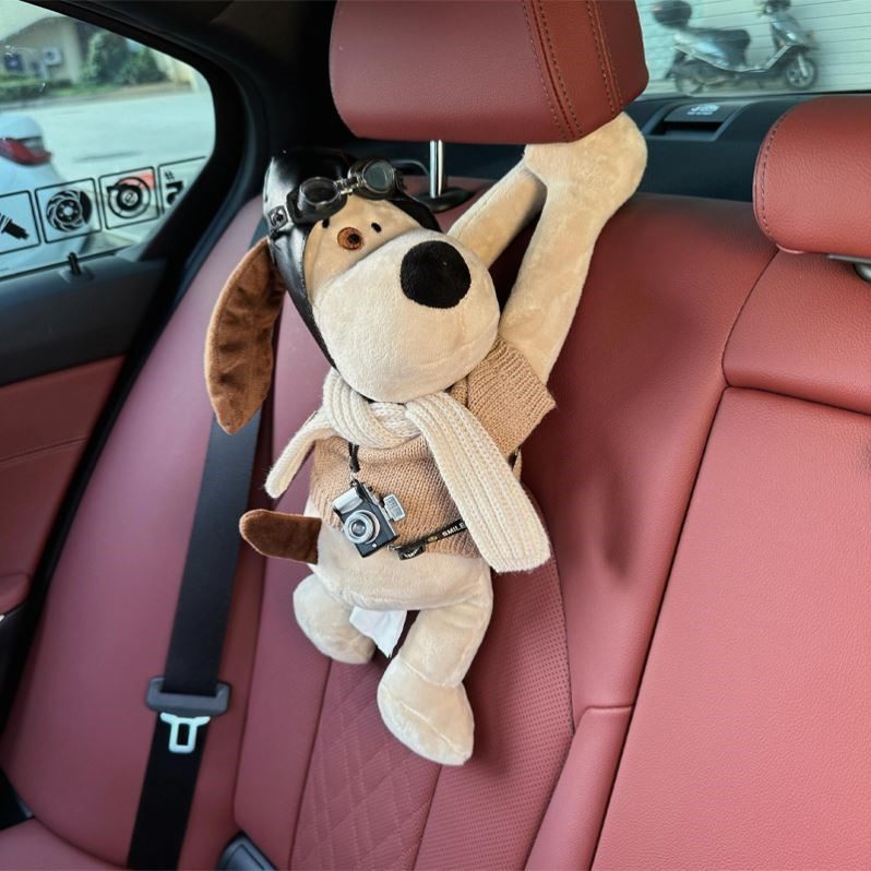 掌门狗汽车车载装饰摆件内饰纸巾盒座椅布置挂件抽纸女生家庭专用,汽车用品/电子/清洗/改装,摆件,淘宝优惠券,粉丝福利购,淘宝优惠卷