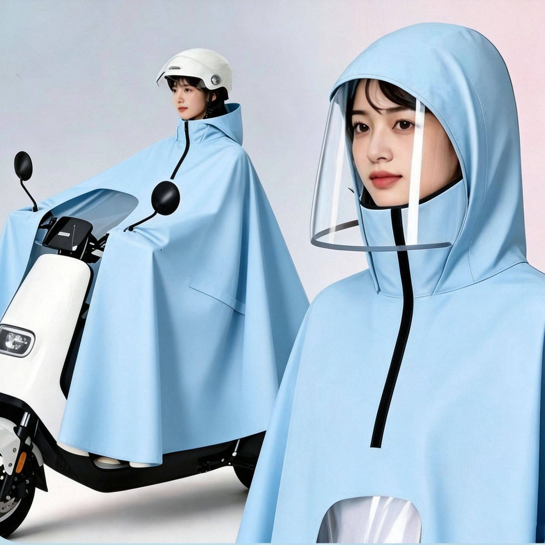 新款雨衣电动电瓶车专用