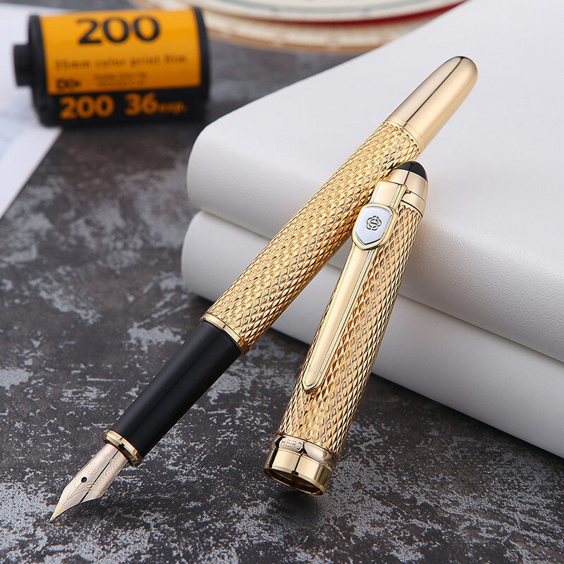 HERO/英雄正品钢笔1115钻石金12K金笔墨水笔男士女士商务办公签名练字礼品礼物钢笔英雄牌钢笔