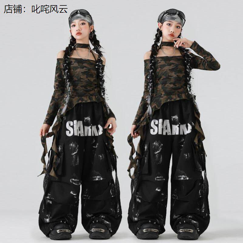 爵士舞女童服装潮酷儿童
