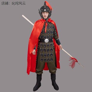 满江红精忠保国士兵景剧铠儿童成人盔甲将军战袍花木兰古装演出服