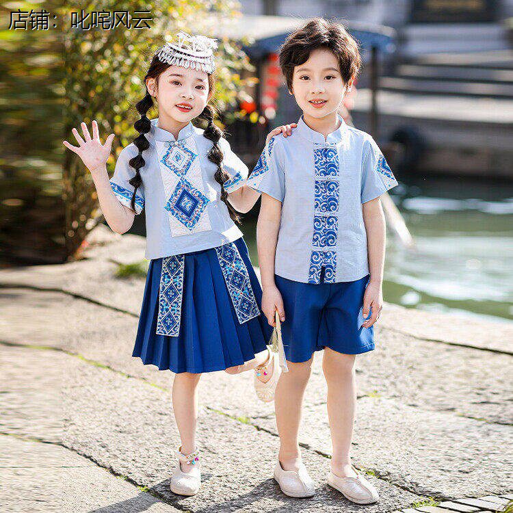儿童民族风服装棉质汉服