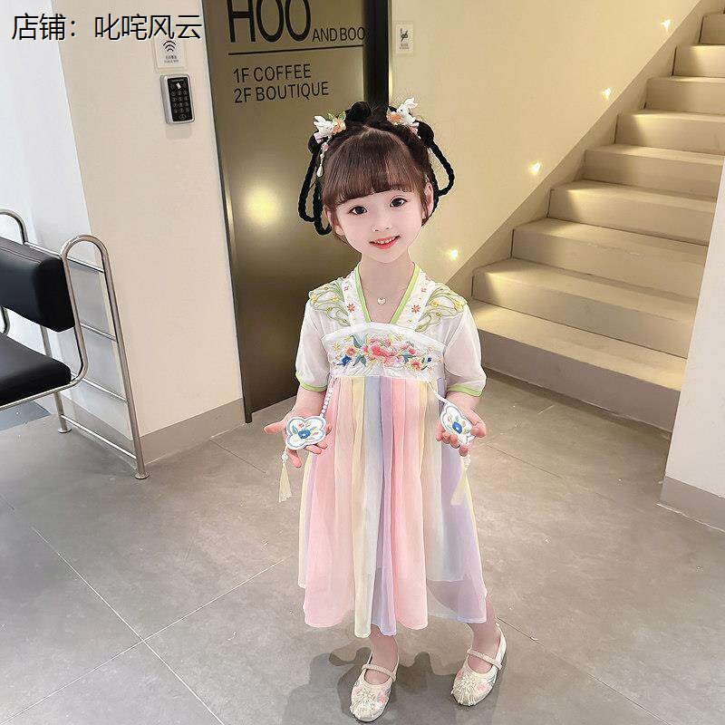 女童超仙中国风雪纺汉服