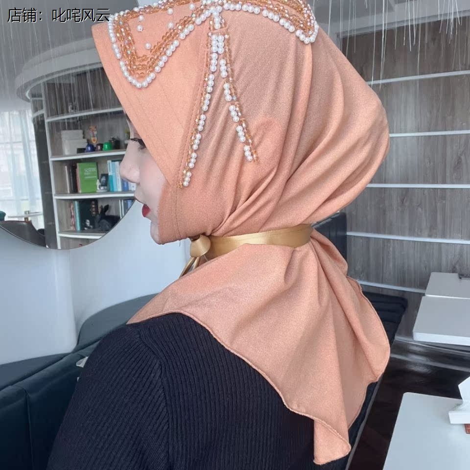 回族女士頭巾爆款蝴蝶結