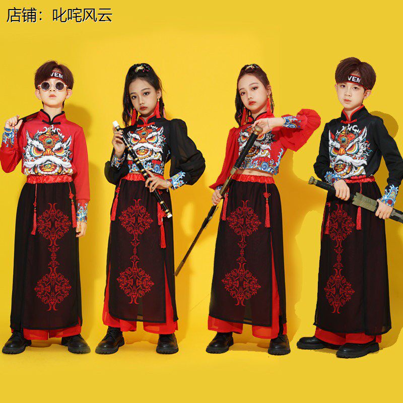 六一国风女童走秀复古爵