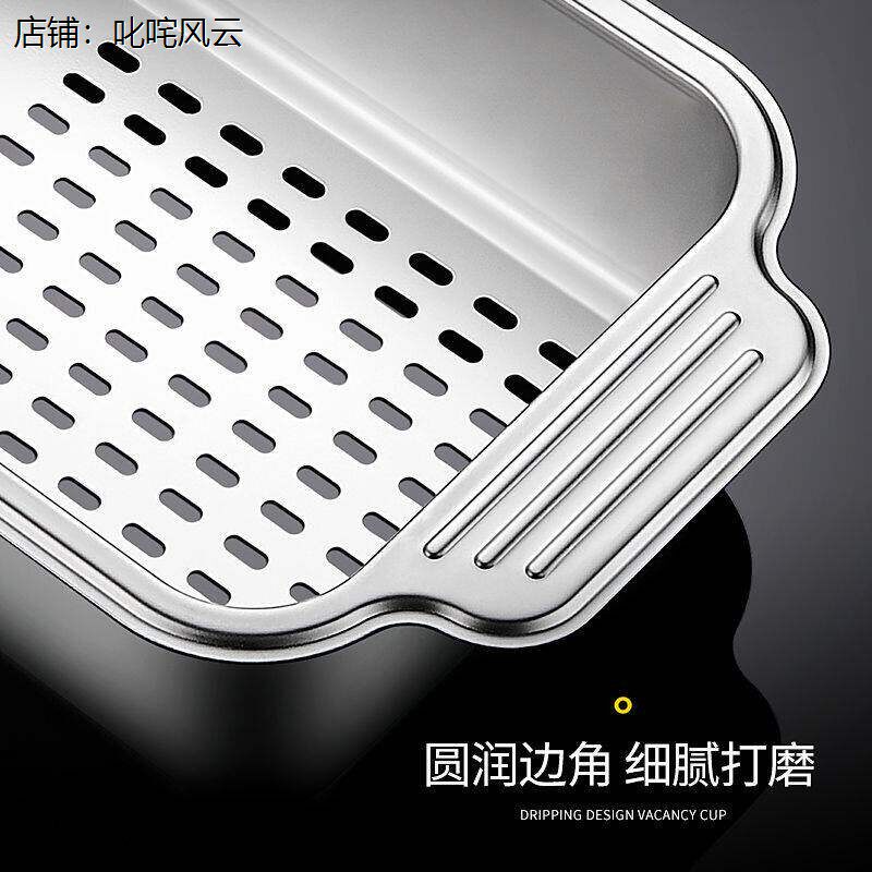 不锈钢洗水槽沥水篮不锈钢单水槽过滤盆中盆厨房洗碗池伸缩沥水篮