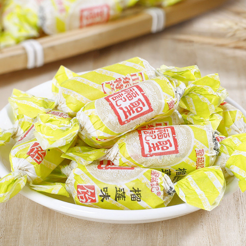 榴莲味软糖水果高粱饴软糖500g水果老式怀旧山东特产圣福记软糖