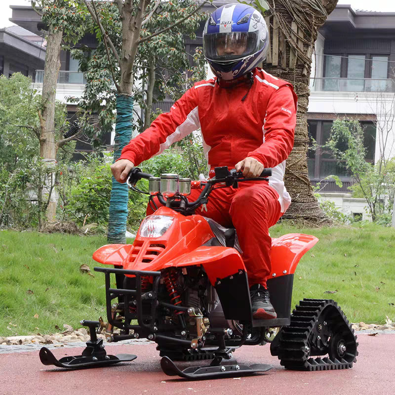 儿童雪地摩托燃油电动雪橇板