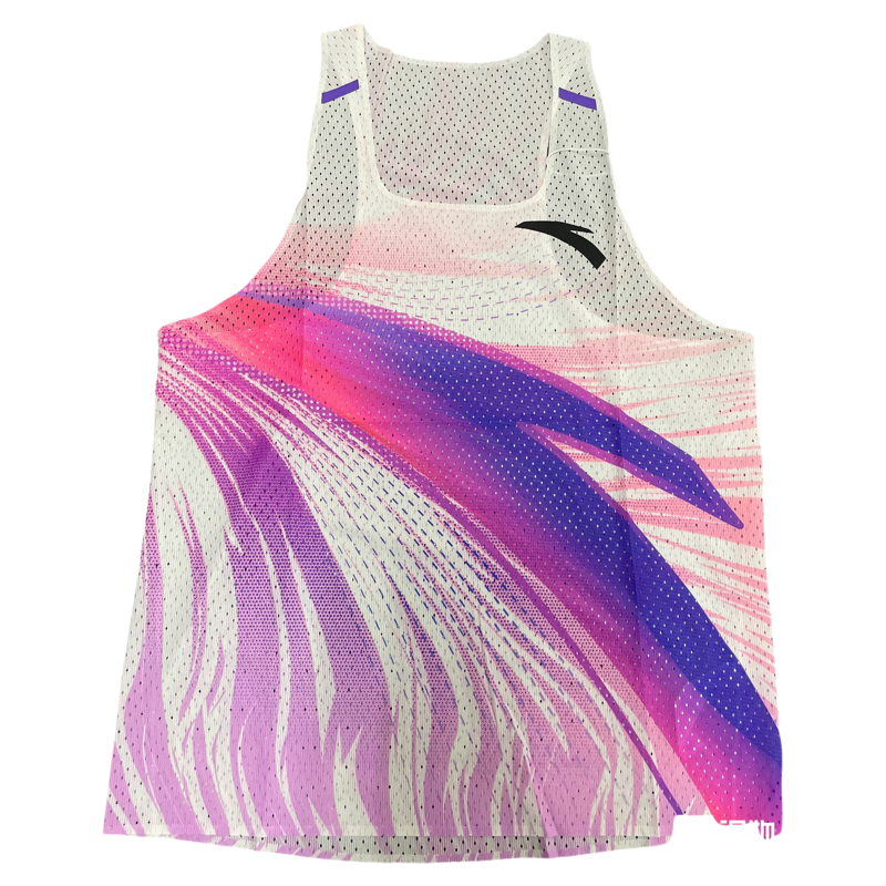 安踏c202心跳轻薄背心透气网孔跑步马拉松背心162445101女款