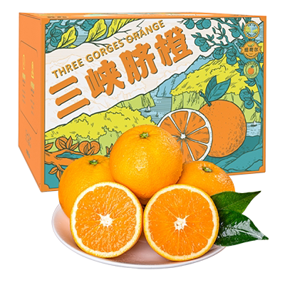 顺丰 湖北秭归脐橙应季新鲜水果橙子当季现摘甜橙榨汁橙送礼礼盒