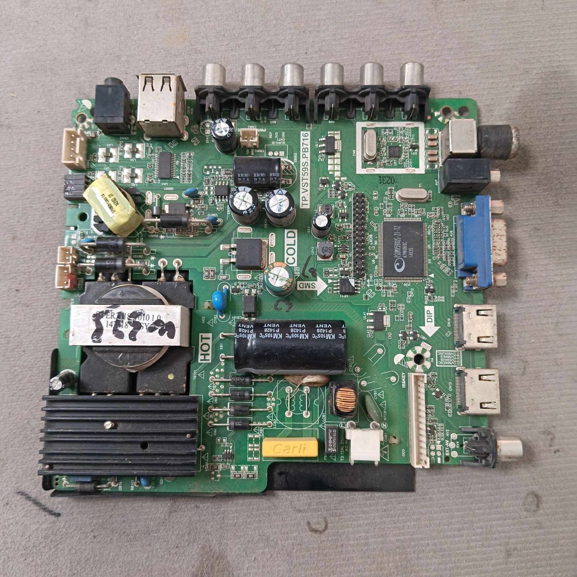 杂牌机42寸 主板TP.VST59S.PB716配屏T420HVN01.1 66V-94V/45W