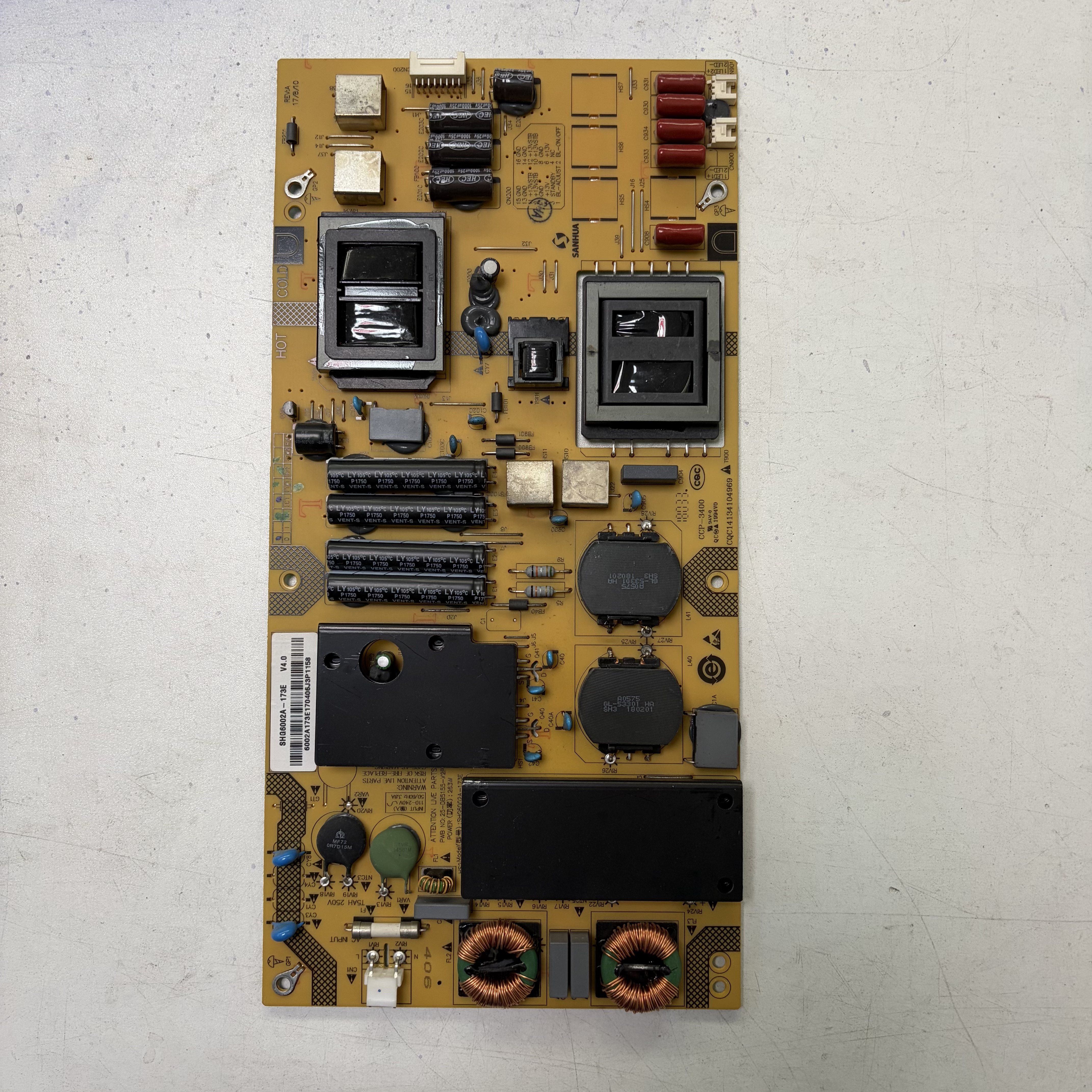 适用于原装夏普LCD一60SU470A液晶电视机电源板SHG6002A-173E