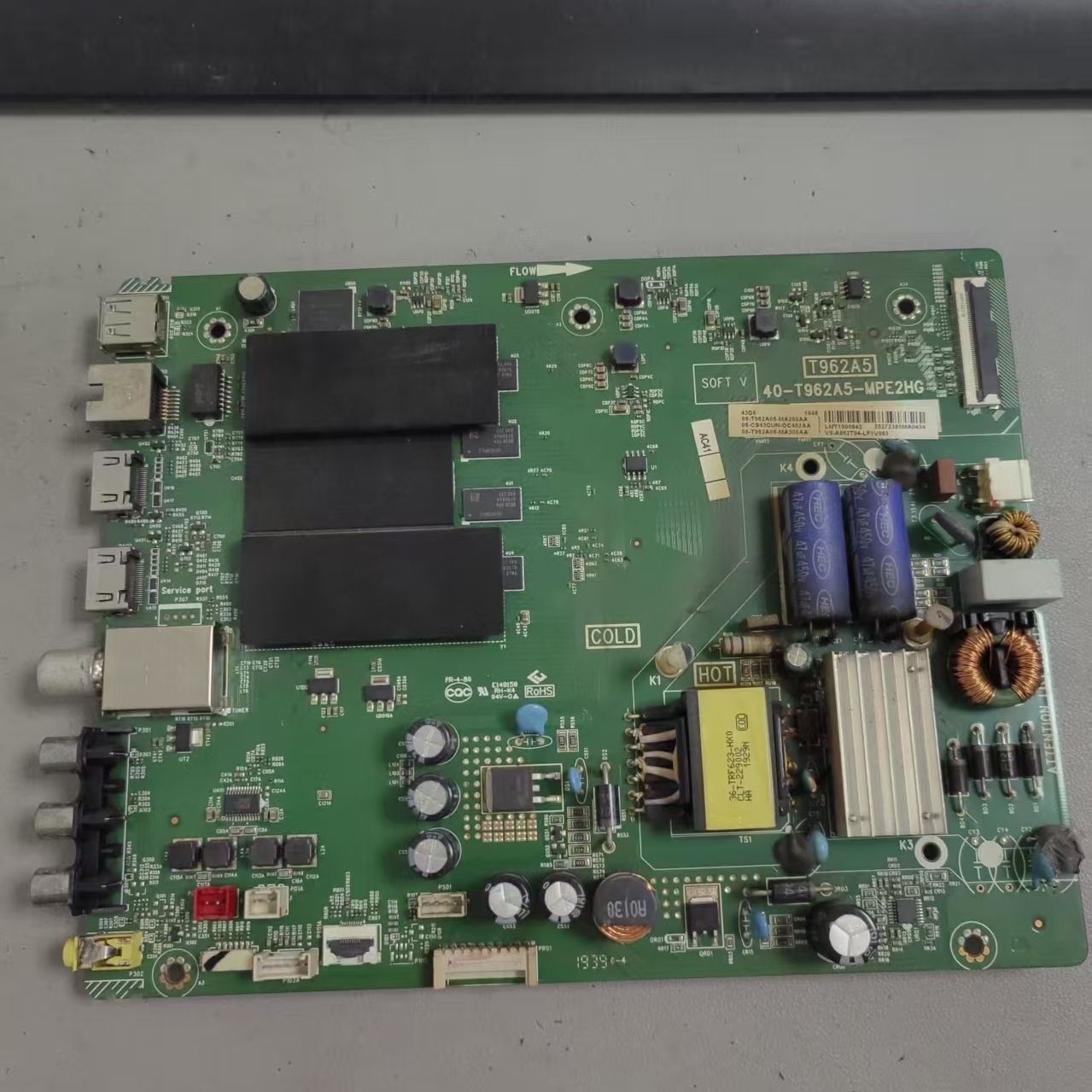TCL 43D6主板40-T962A5-MPE2HG屏LVU430NDEL CD9W03