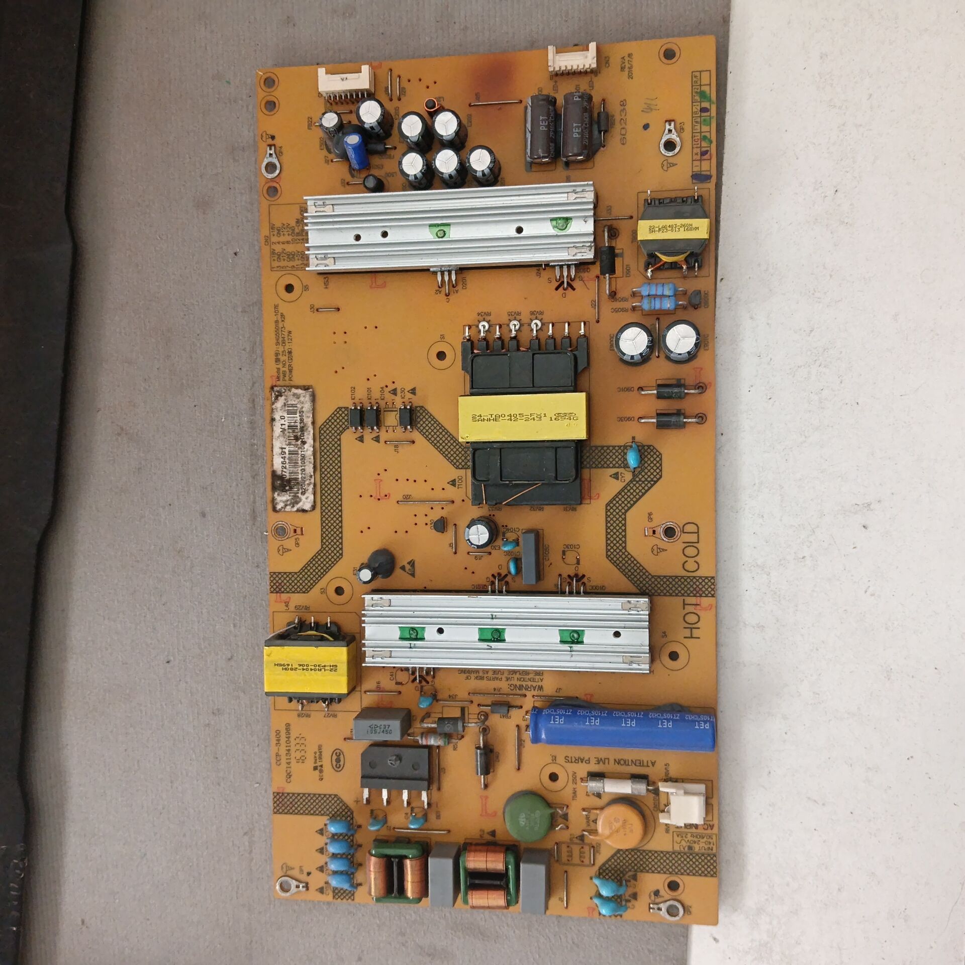 海尔LS55AL88U88电源板 SHG5501B-107E 0090726491 25-DB4773-X2P