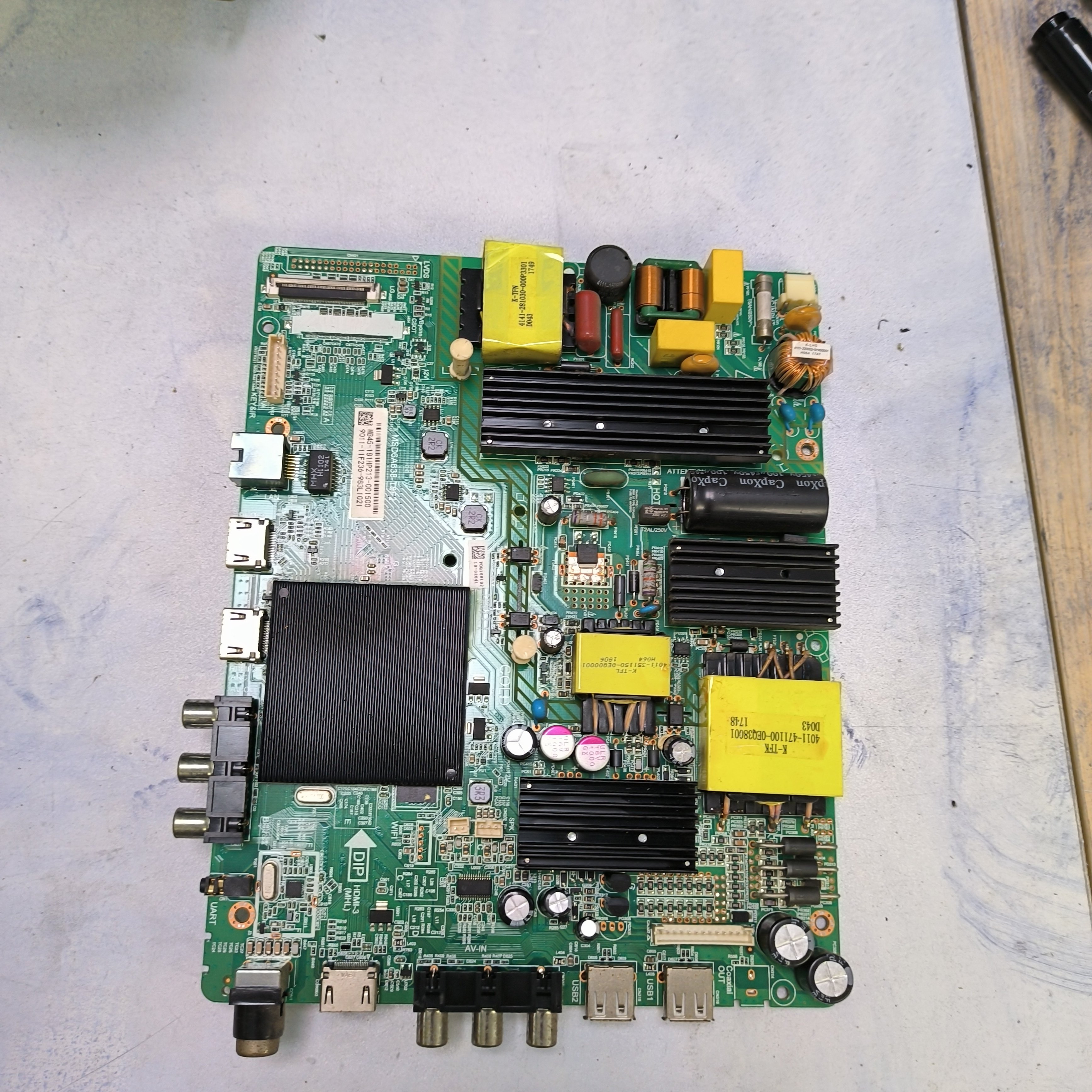 原装飞利浦55V6主板MSD6A638-T8F2屏K550WLB1