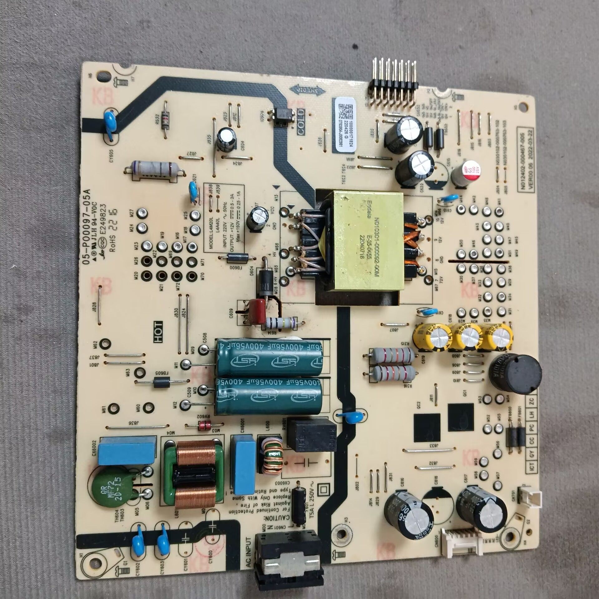 创维50A2 电源板05-P00097-05A N012402-000467-005