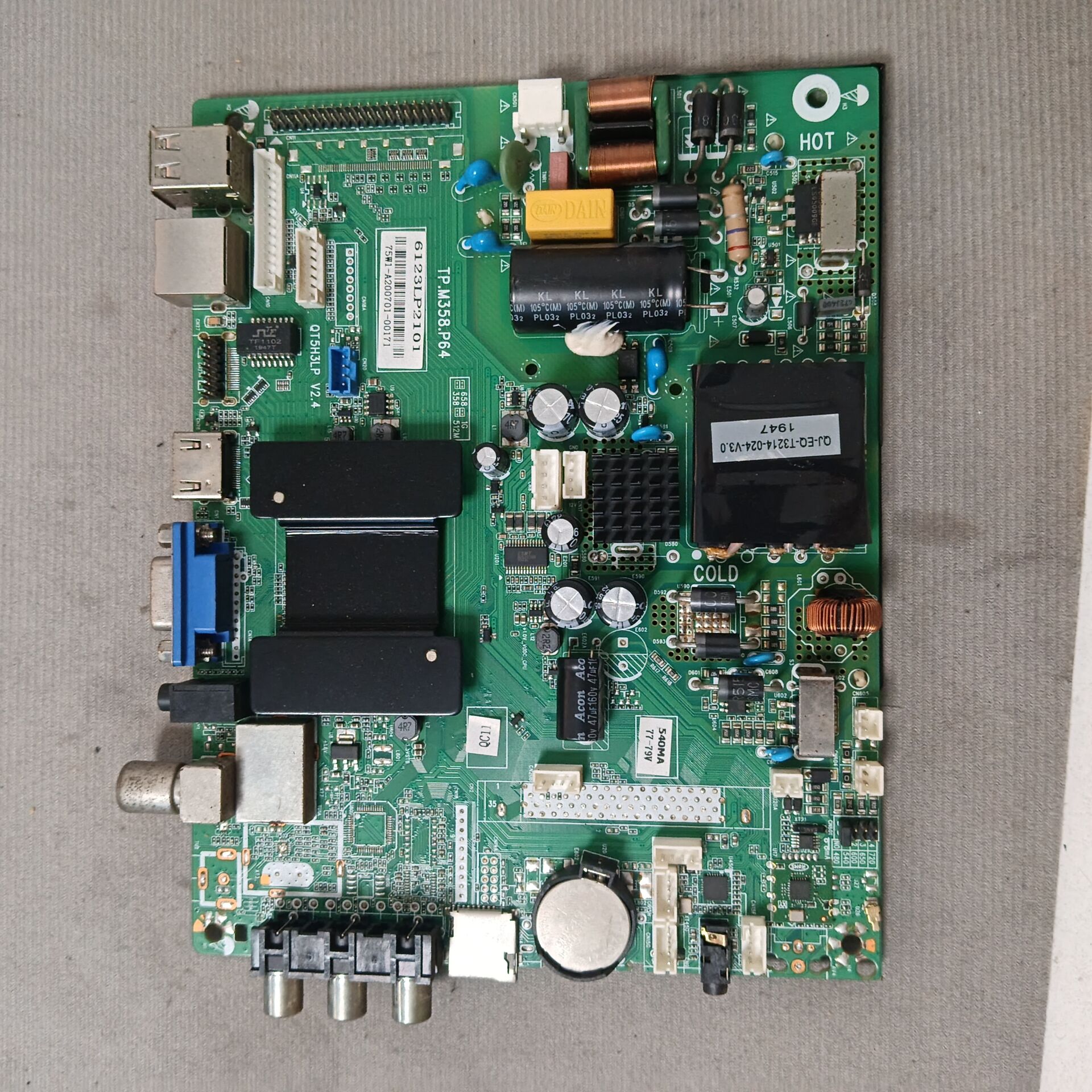 原装主板TP.M358.P64 QT5H3LP V2.4