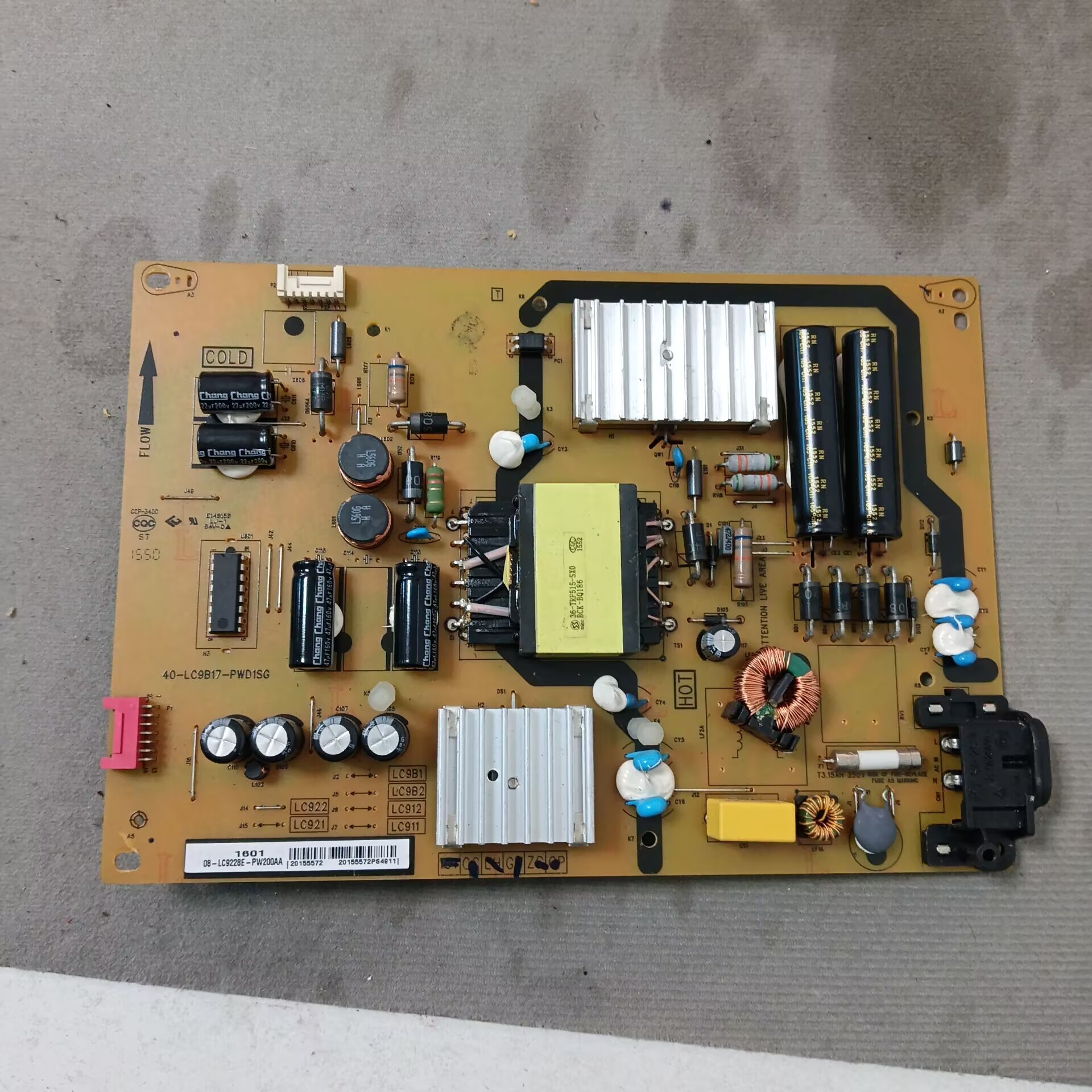 原装 TCL L48P1S-CF L40P1-F电源板40-LC9B17-PWD1SG