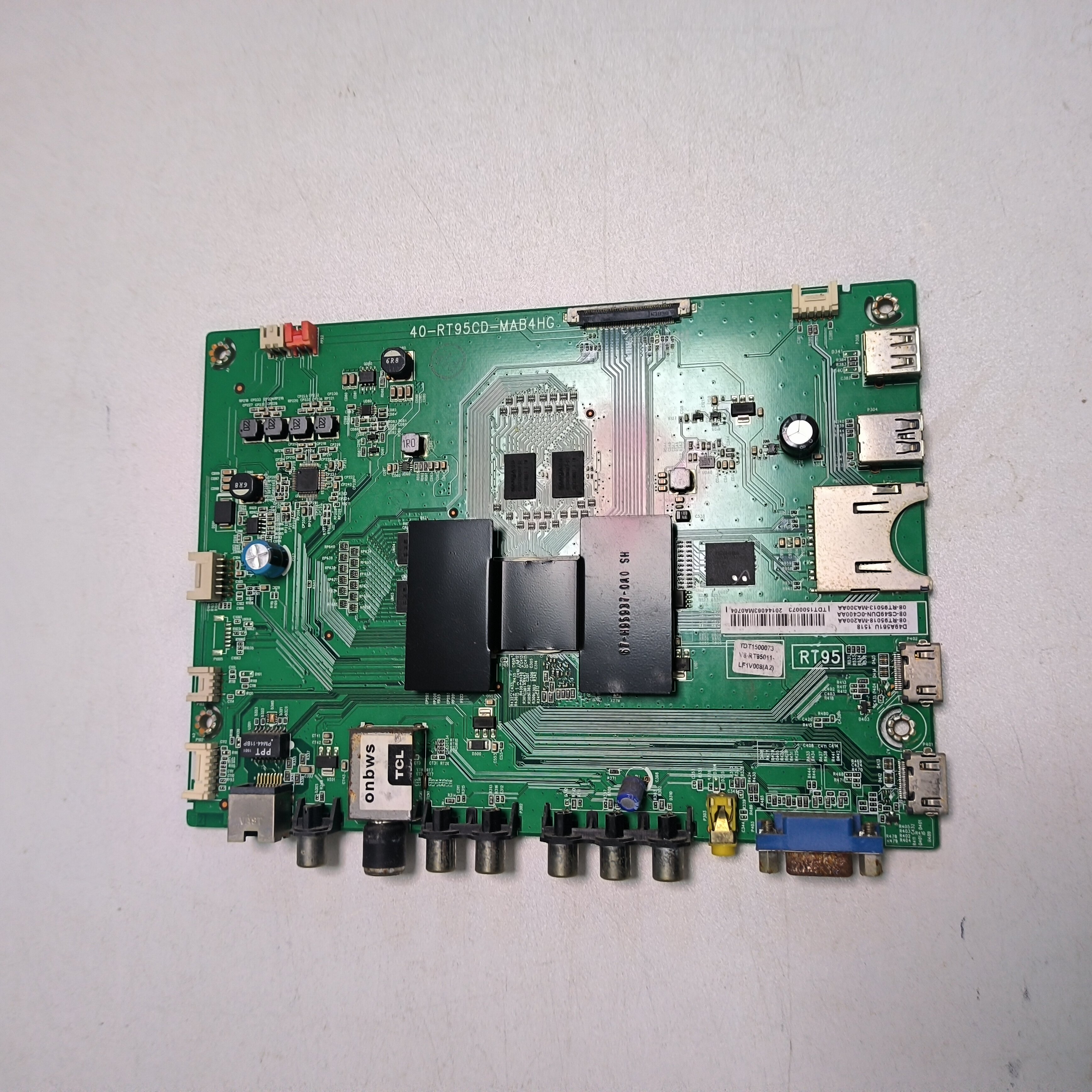 原装TCL D49A561U 电视机 主板40-RT95CD-MAB4HG配屏LVU485SE4L