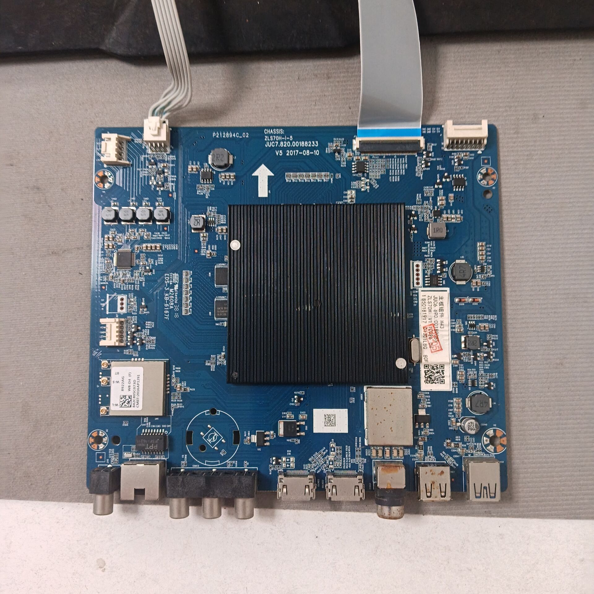 原装长虹55Q5K主板JUC7.820.00188233屏C550U17-E1-L