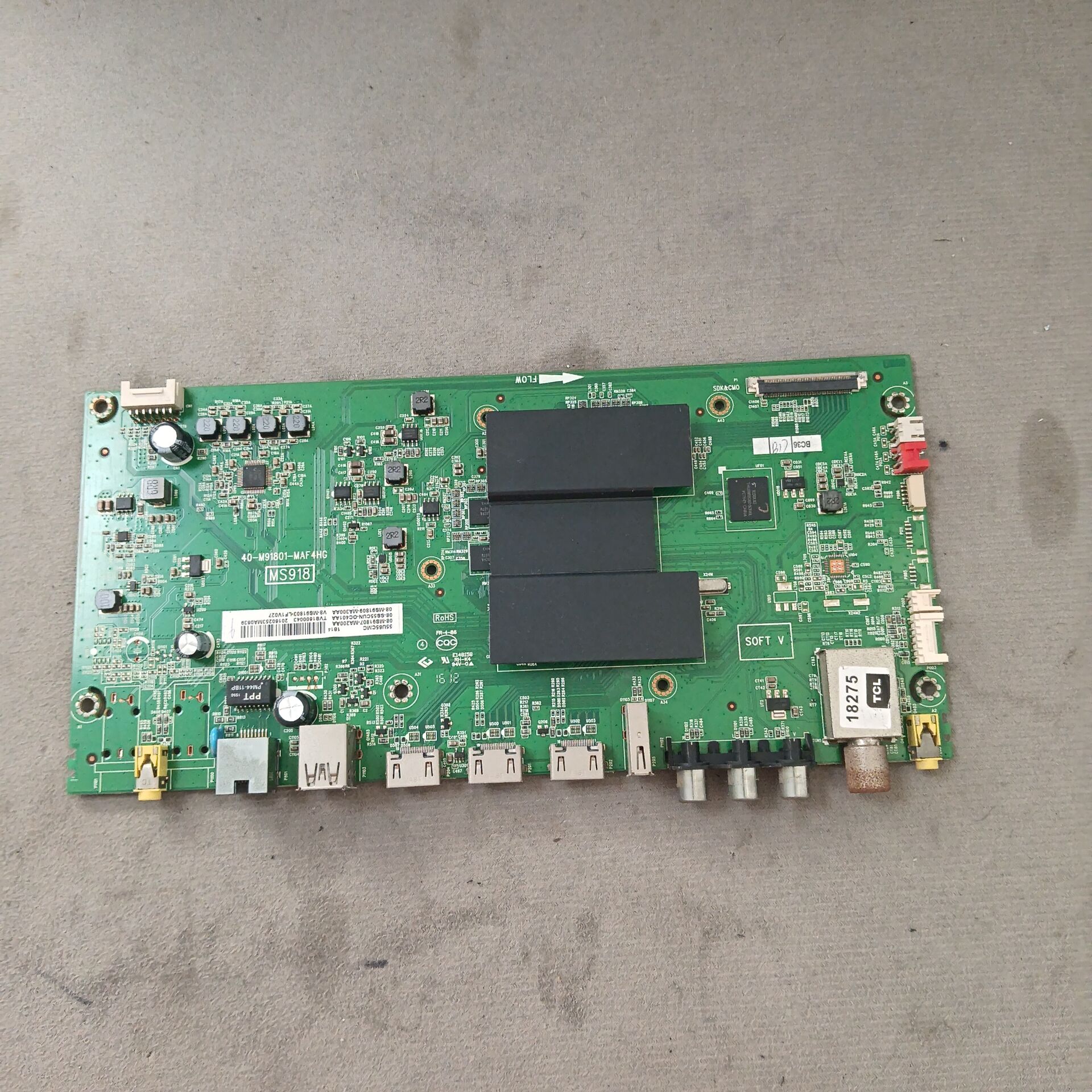 TCL L58E6800A-UD主板 40-M91801-MAF4HG屏V580DJ2-KS5