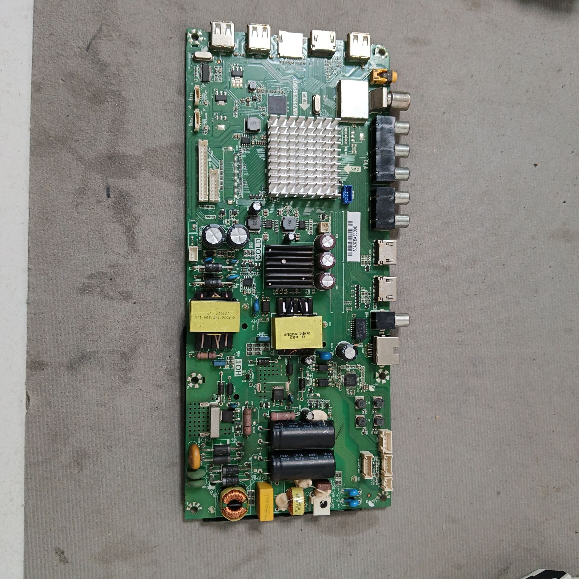 原装海尔H43G10Z电视主板TPD.MS638.PB731屏LSC480HN08-8