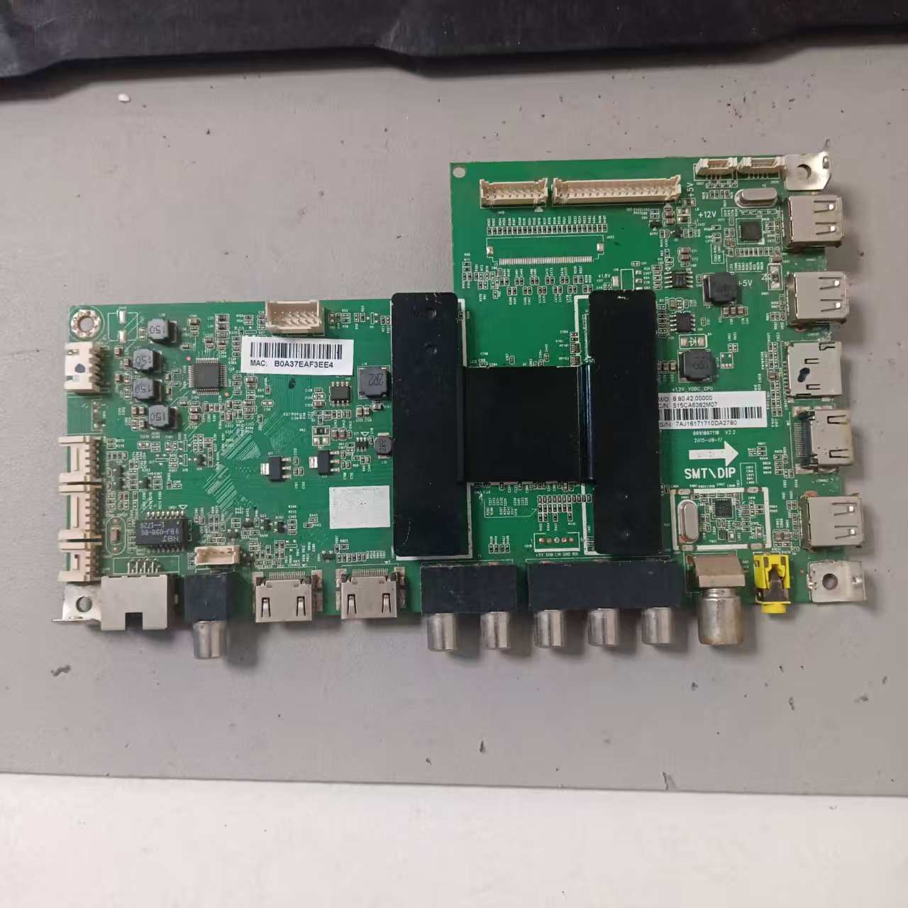 拆机海尔LE48A31主板0091802118 V2.2 配屏LSC480HN08-8