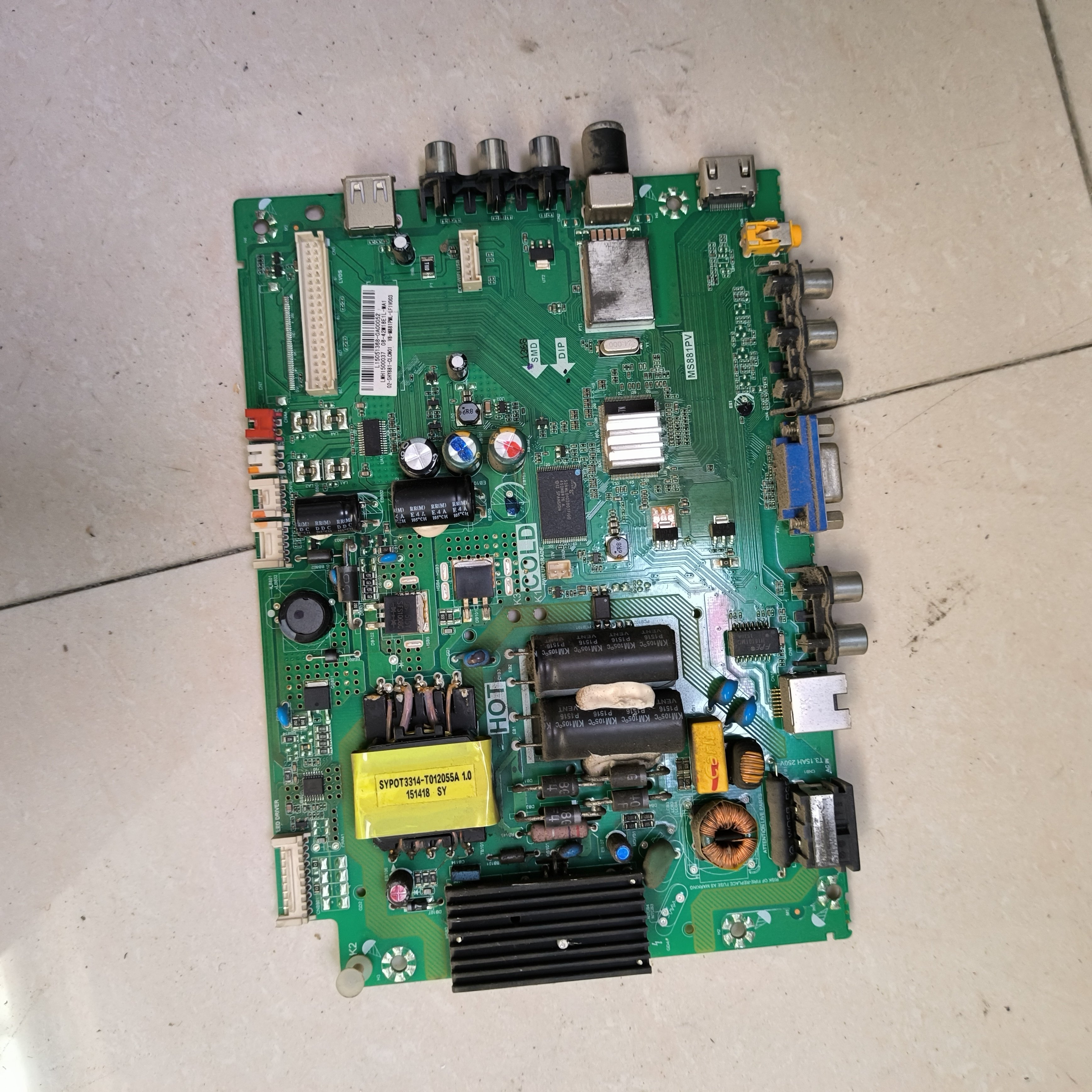 原装TCL美乐华42M18E主板TP.MS881.PB771 MS881PV 配屏LVF420CMOT