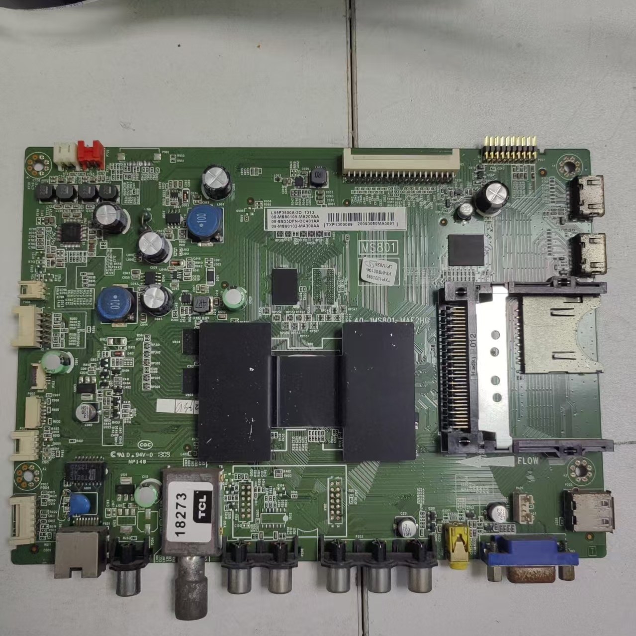 TCL L55F3500A-3D主板40-1MS801-MAF2HG屏LVF550SE3L