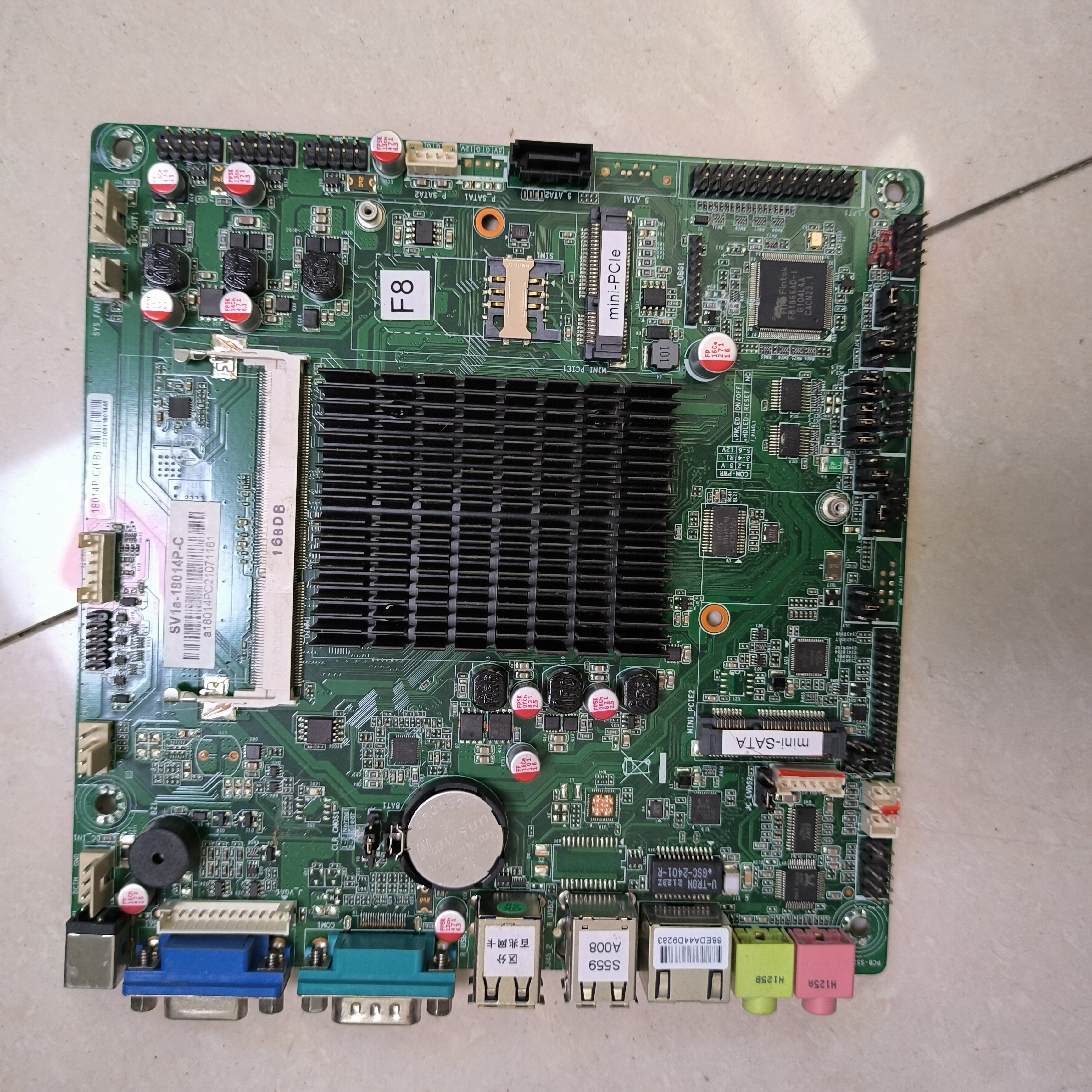 信步SV1a-18014P-C工控机主板 J1800处理器