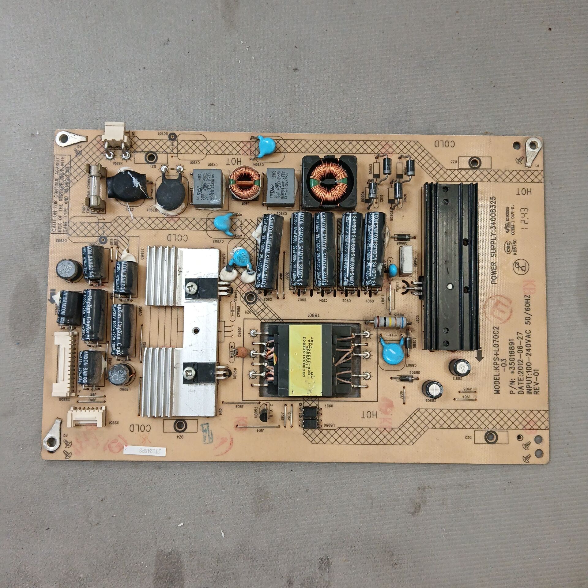 康佳LED40X6000D电源板34008325 35016891 KPS+L070C2-03