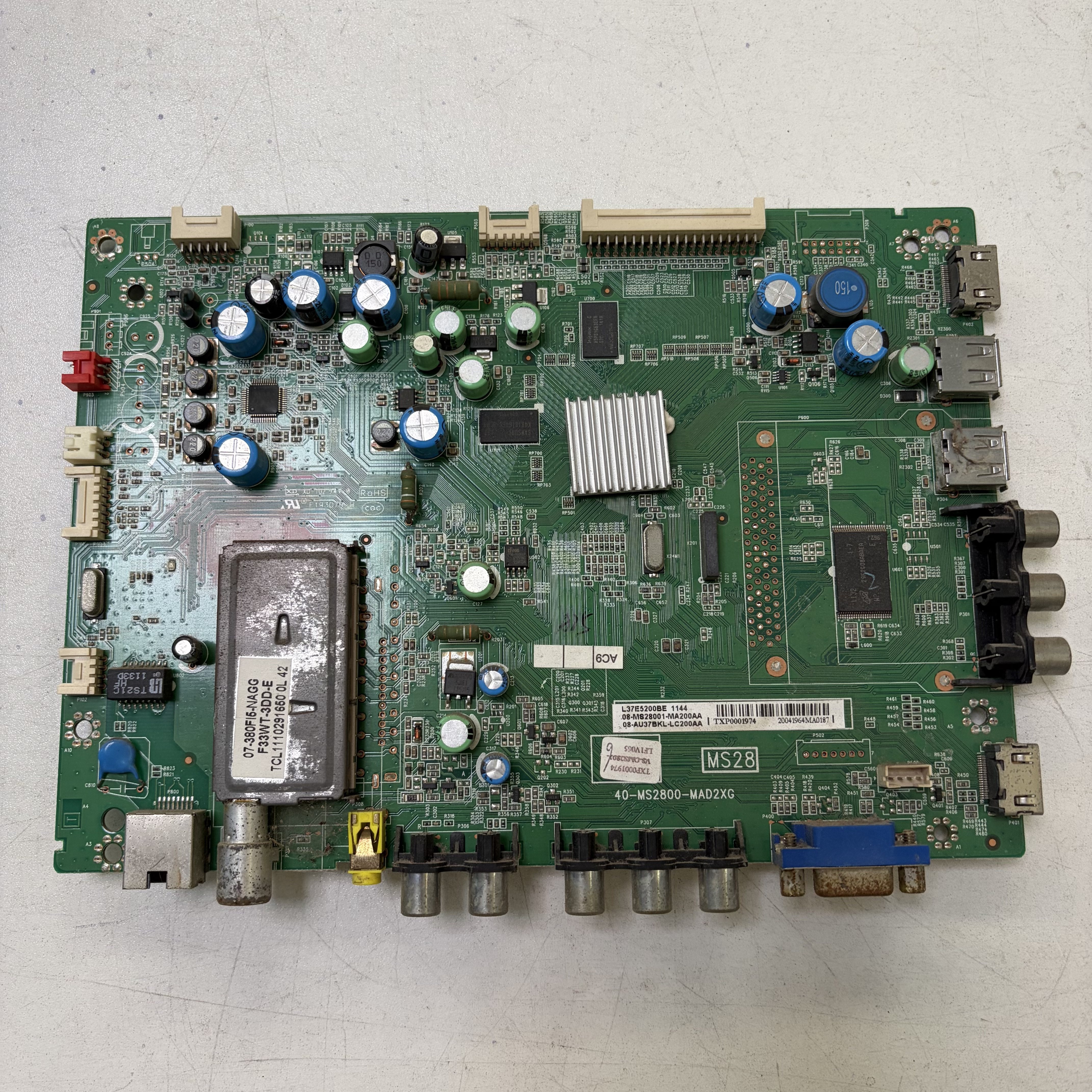 原装TCL L37E5200BE主板40-MS2800-MAD2XG屏T370HWB06.0