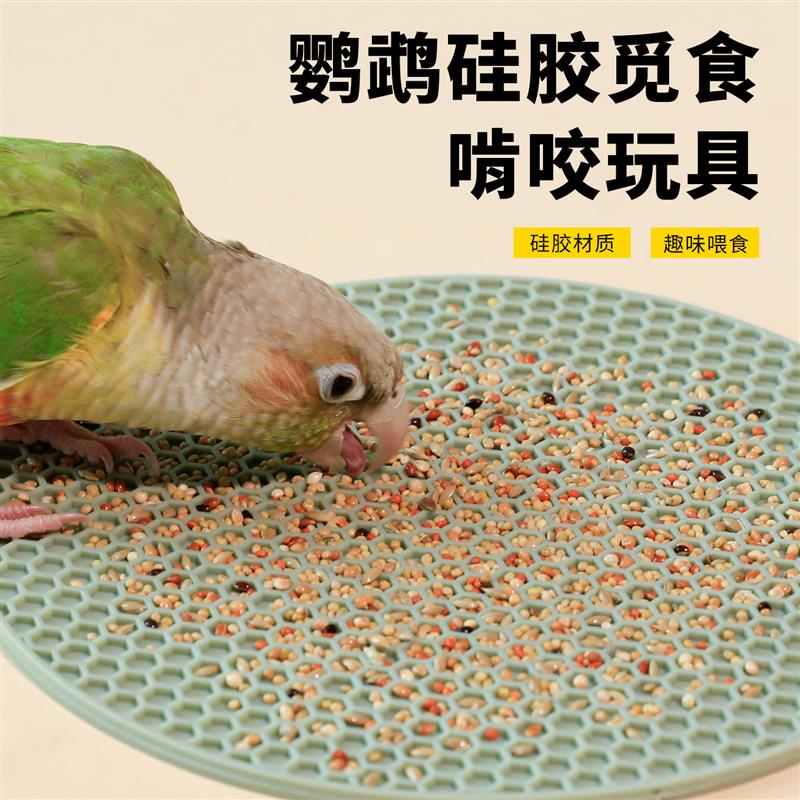 鹦鹉解闷啃咬玩具鸟自嗨觅