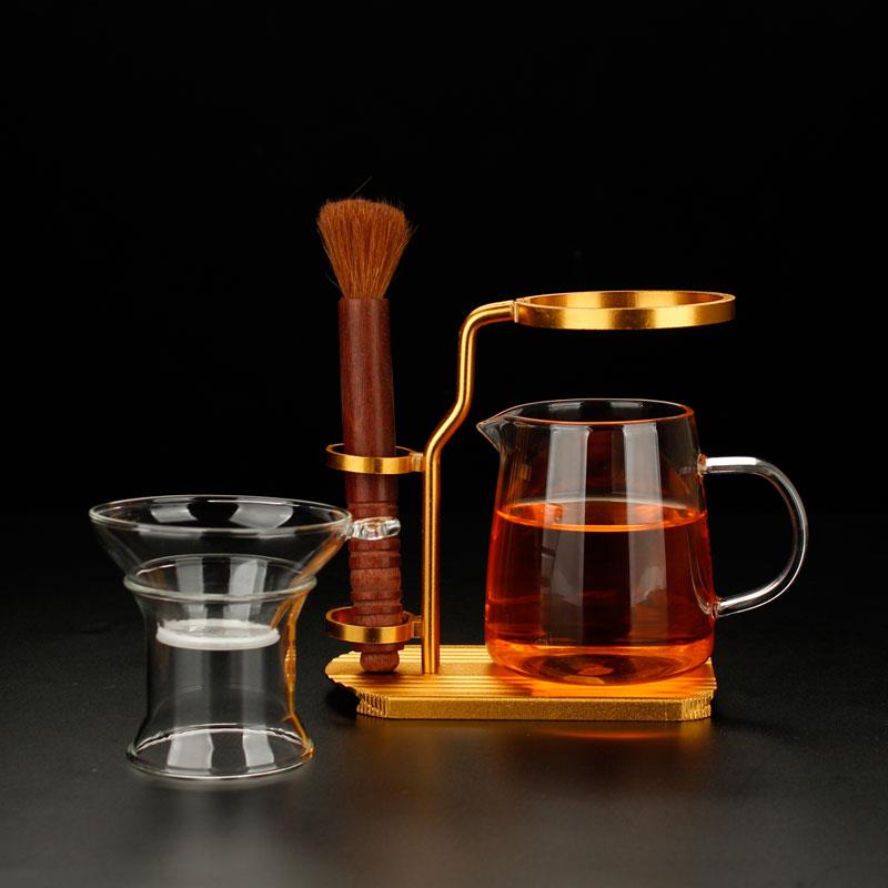 茶漏托架茶道零配件懒人茶架公杯架公道杯易泡架茶支架过滤养壶笔