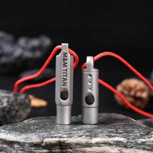 户外求生哨纯钛口哨应急求