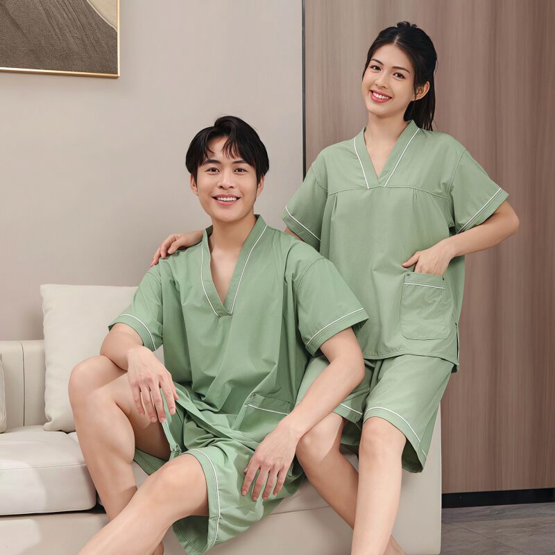 洗浴汗蒸服2025新款纯棉浴