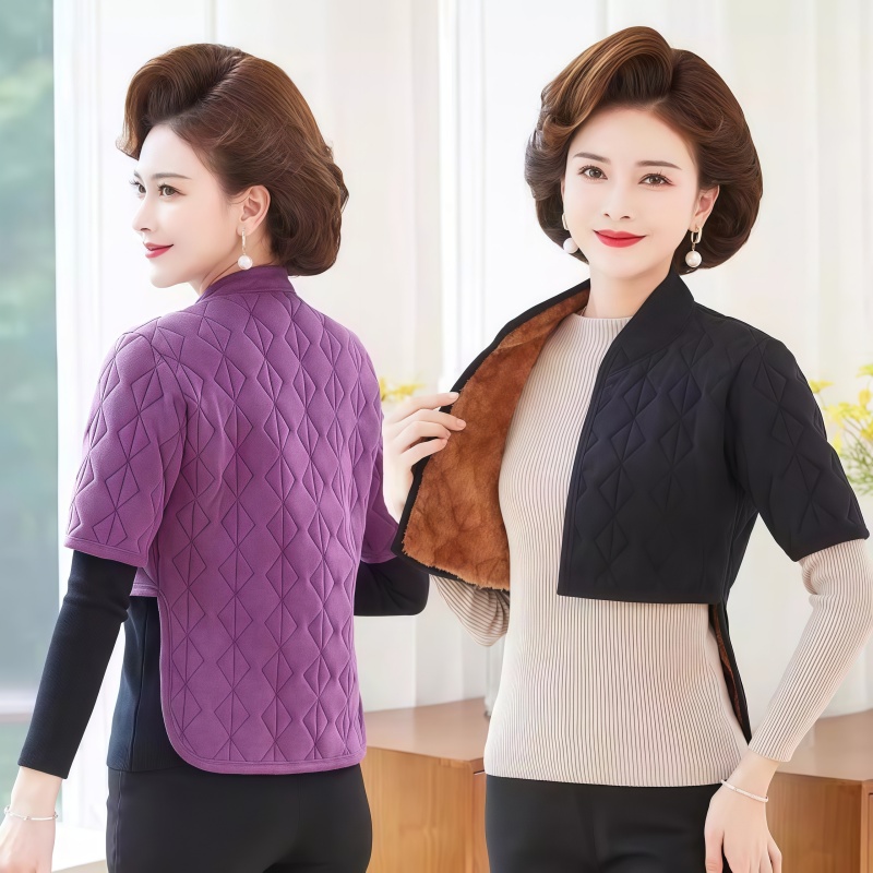 护肩外穿女士专用中老年德绒蚕丝