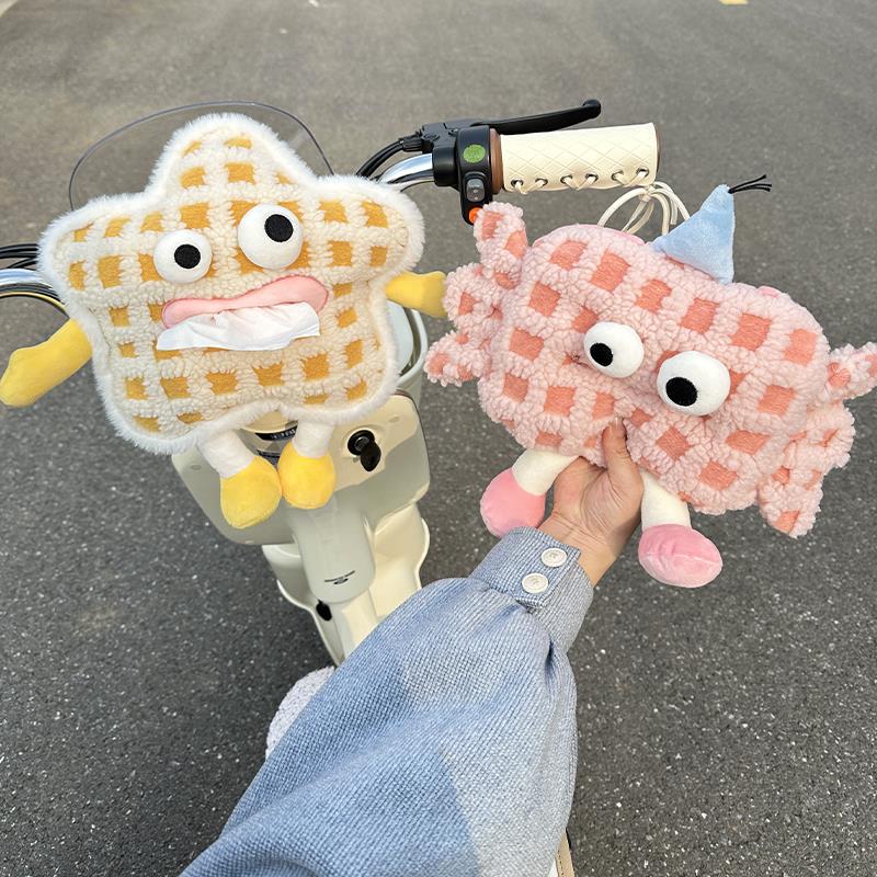 电动车防撞垫纸巾盒二合一