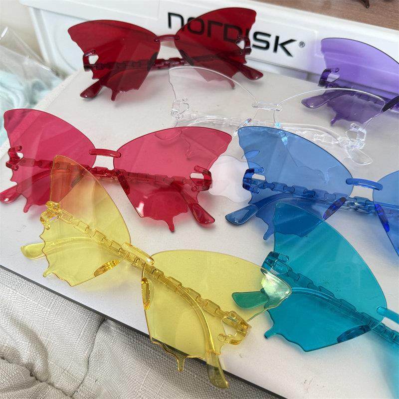 表演街拍道具异形蝶形太阳镜ins蝴蝶墨镜礼物女显眼镜脸小闺蜜,ZIPPO/瑞士军刀/眼镜,眼镜鼻托,淘宝优惠券,粉丝福利购,淘宝优惠卷
