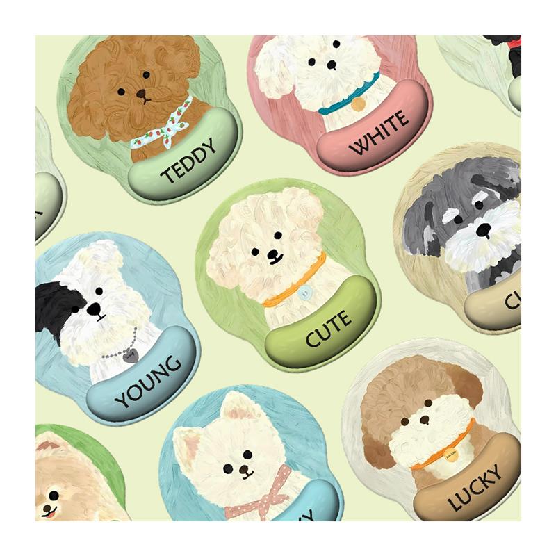 护手腕鼠标垫可爱卡通小狗