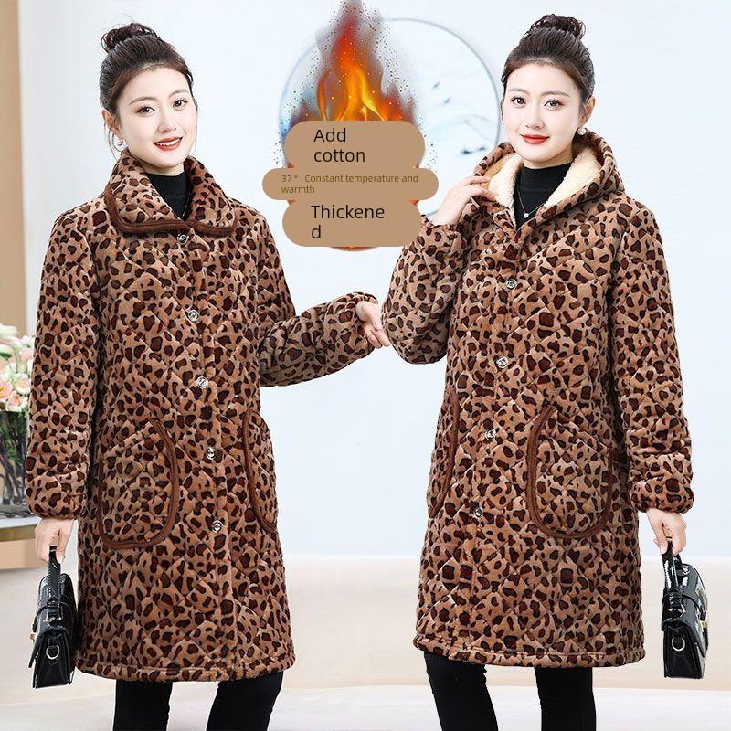 妈妈加绒冬季新款时尚加厚